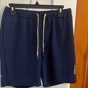 BAMBOO Dark Blue Shorts with Gold Detail